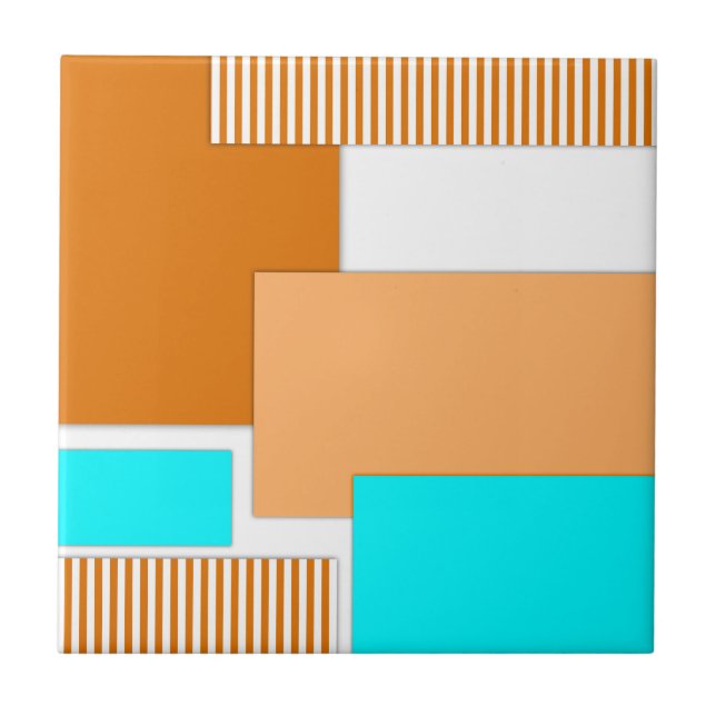 Geometric shapes cut out of paper tile (Front)