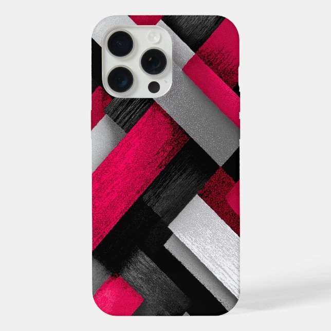 Geometric shapes design iPhone case (Back)