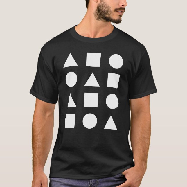 geometric shapes design T-Shirt (Front)