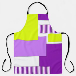 Geometric shapes made of multicolored paper apron
