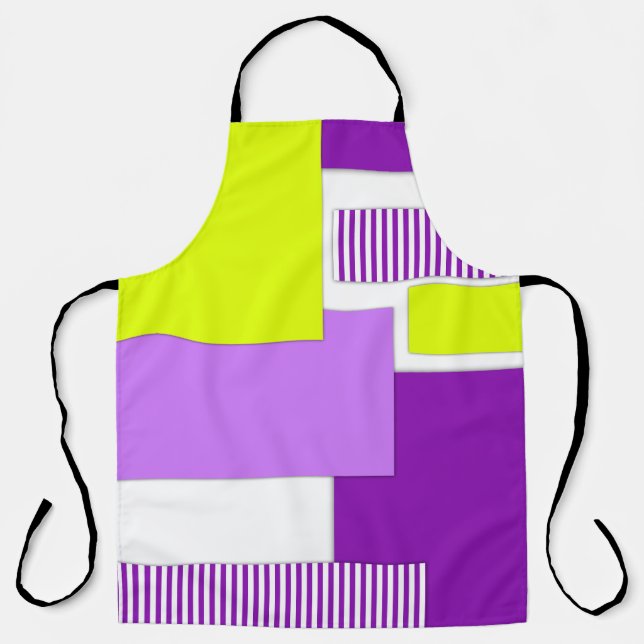 Geometric shapes made of multicolored paper apron (Front)