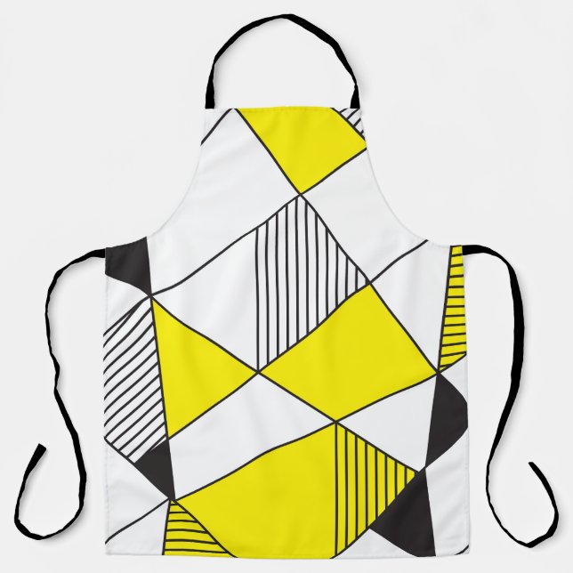 Geometric Shapes: Minimalist Seamless Pattern. Apron (Front)