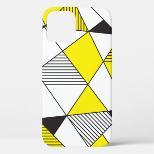 Geometric Shapes: Minimalist Seamless Pattern. iPhone 12 Case