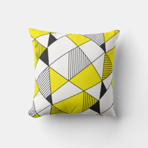 Geometric Shapes: Minimalist Seamless Pattern. Throw Pillow