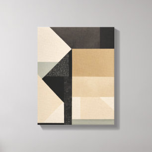 Geometric Shapes Modern Colorful Wrapped Art Canva Canvas Print