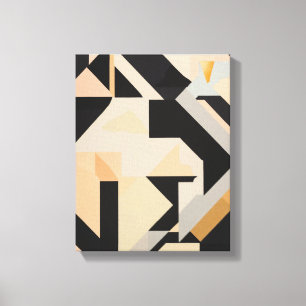 Geometric Shapes Modern Colourful Wrapped Art Canv Canvas Print