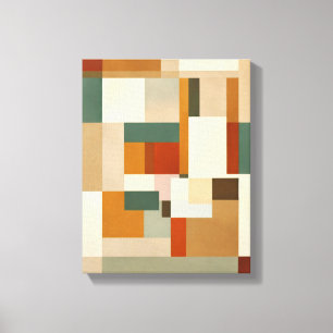 Geometric Shapes Modern Colourful Wrapped Art Canv Canvas Print