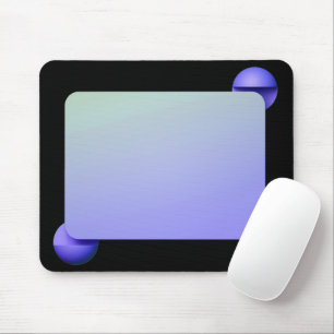 Geometric Shapes On Black Mouse Pad