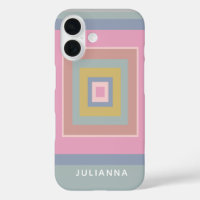 Geometric Shapes Pattern Pastels Personalized