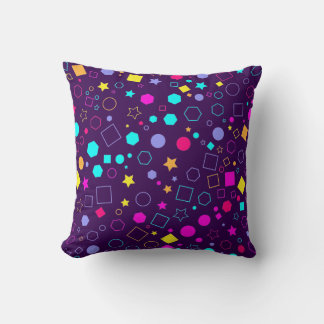Geometric Shapes Pattern Throw Pillow