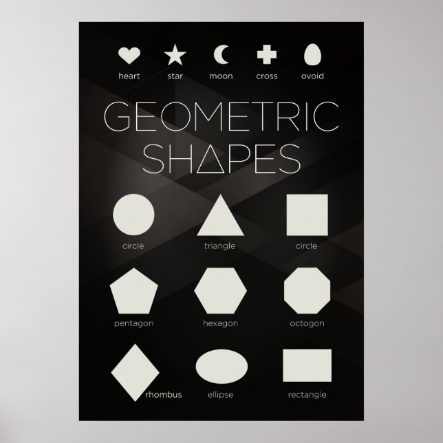 Geometric Shapes Poster (Front)