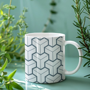 Geometric Shapes Seamless Pattern Coffee Mug