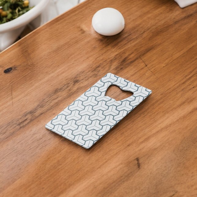 Geometric Shapes Seamless Pattern Credit Card Bottle Opener (Bottle Openers)