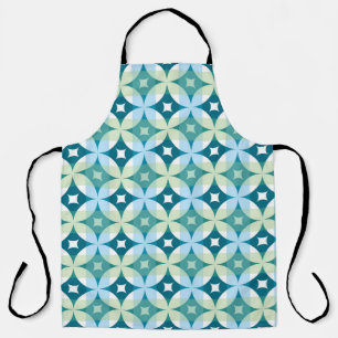 Geometric shapes, vintage abstract wallpaper. apron