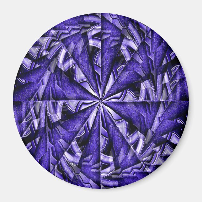 Geometric Shiny Twirl.... Magnet (Front)