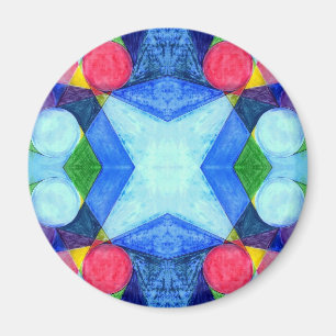 Geometric Skittles Magnet