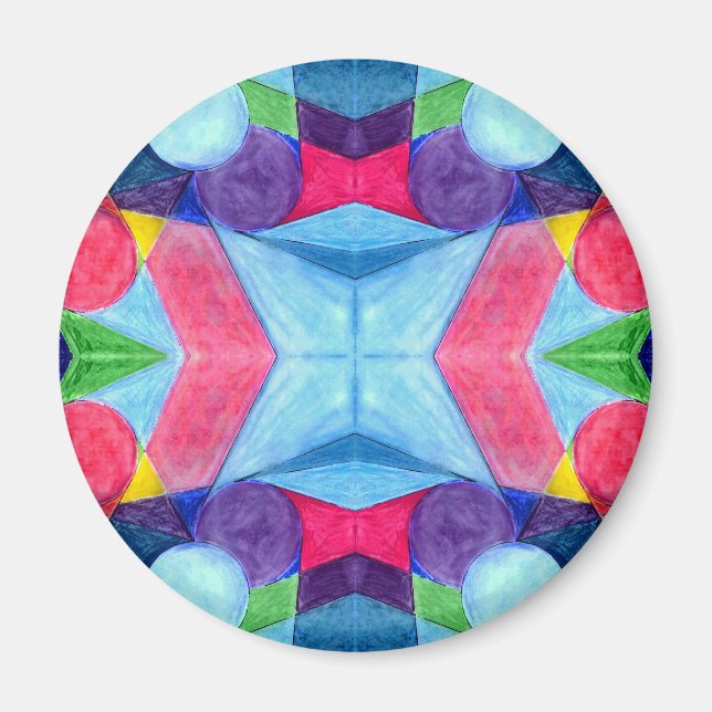 Geometric Skittles Magnet (Front)