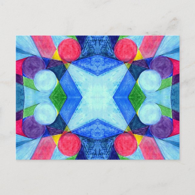 Geometric Skittles Postcard (Front)