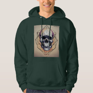 Geometric Skull Logo Hoodie