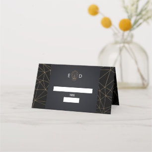 Geometric Skull Place Card