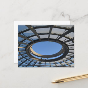Geometric Skylight in the Reichstag Dome Postcard