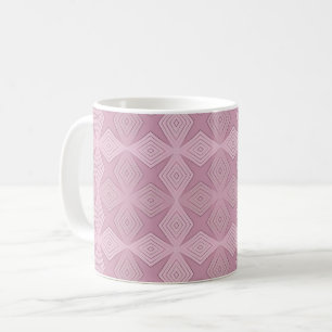 Geometric smoky lilac art deco coffee mug