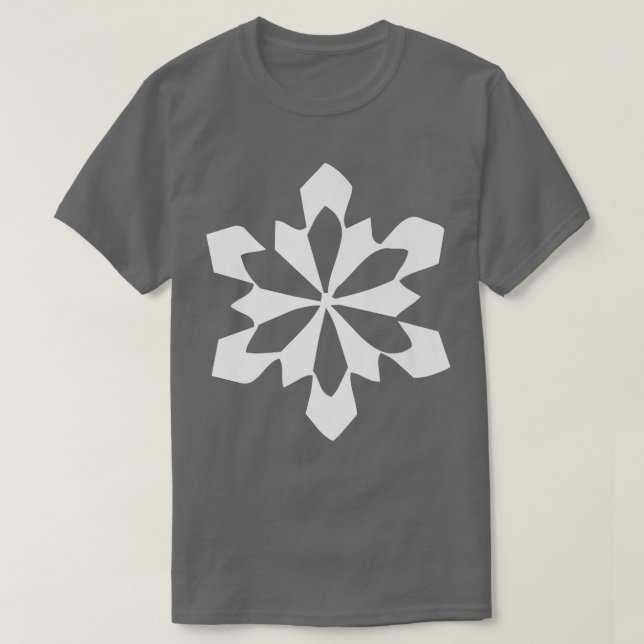 Geometric Snowflake  T-Shirt (Design Front)