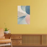 Geometric Soft Tones – Modern Pastel Abstract Wall