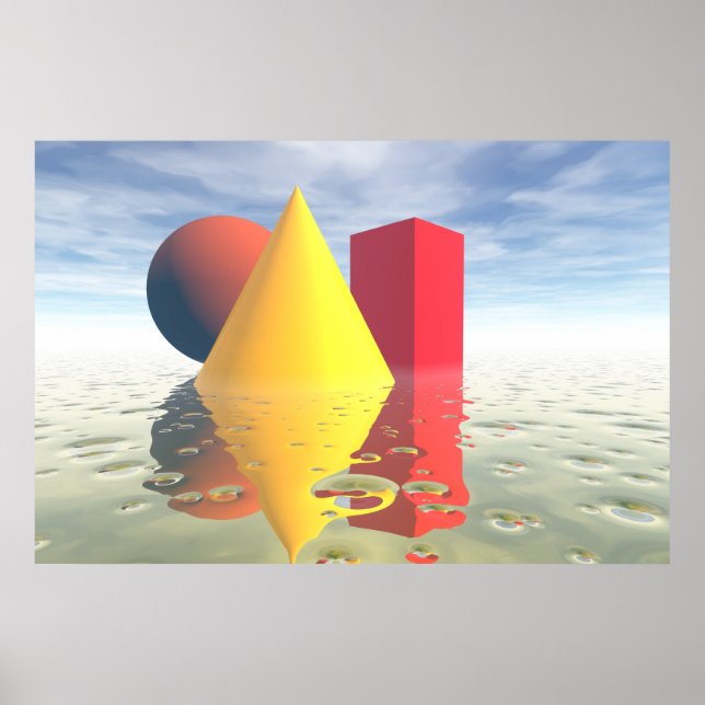 Geometric Solids poster (Front)