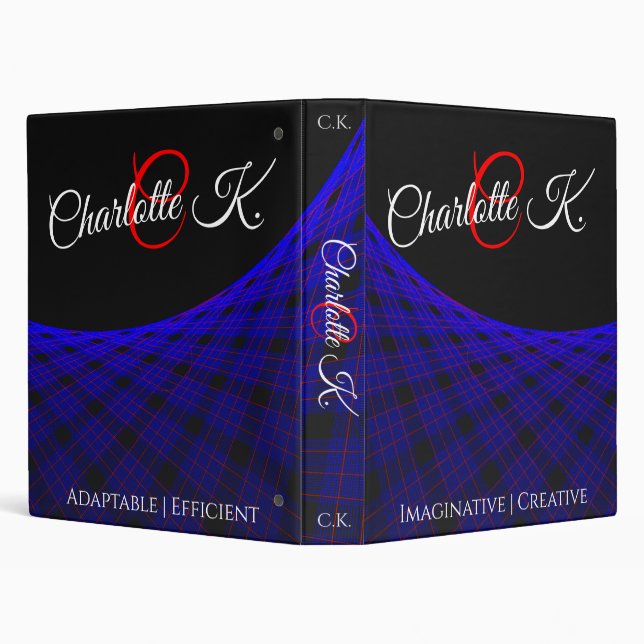 Geometric Space Carpet Binder (Background)