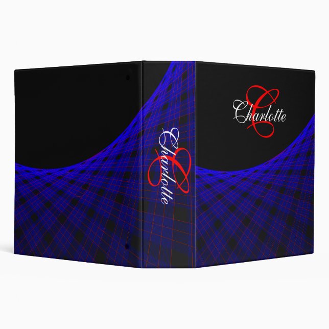 Geometric Space Carpet Binder (Background)