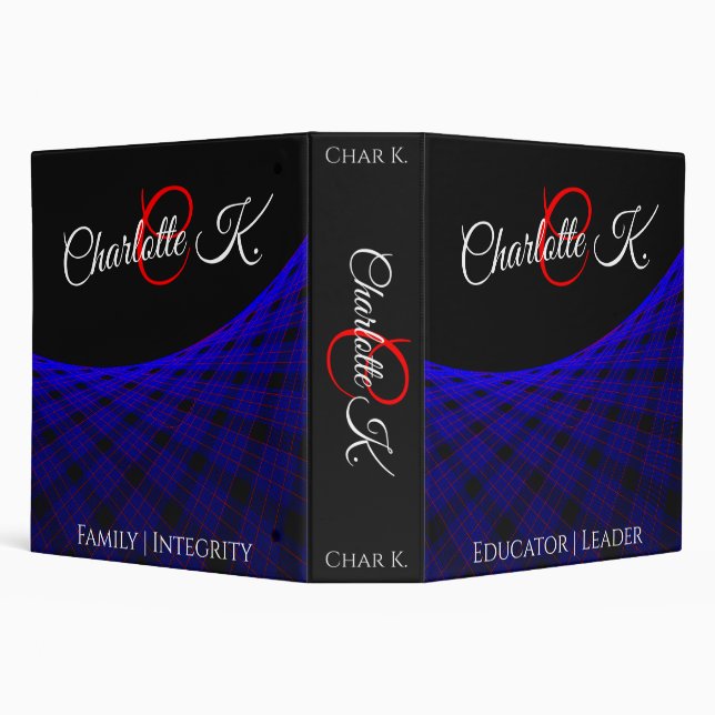 Geometric Space Carpet Binder (Background)