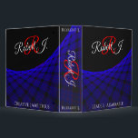 Geometric Space Carpet Binder<br><div class="desc">Give the perfect gift that reflects the recipients personality.  This custom geometric space carpet designed modern two-inch binder features front and back text to customize unique character traits of that special someone.  It's an awesome gift that says you care deeply.</div>