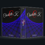 Geometric Space Carpet Binder<br><div class="desc">Enjoy this custom one-inch geometric binder which features a geometric space carpet outer space theme.  Personalize the front cover and side spleen with first name and first name letter.  Personalize the front and back cover with binder subject or according to personal preference.</div>