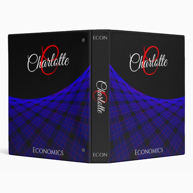 Geometric Space Carpet Binder (Background)