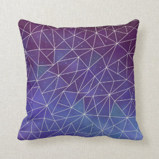 Geometric Space Throw Pillow