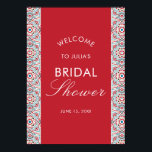 Geometric Sparkles Copper Metallic Bridal Shower Poster<br><div class="desc">Beautiful Invitation to celebrate Special occasions and festivals comes with digital and E-invitation as per your request. We would love to replicate our designs to make multiple products like rsvp cards, labels envelopes, and more. Customization is available for ready to print on request at info@shamaurcreatif@gmail.com Look Forward to hearing from...</div>