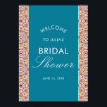 Geometric Sparkles Copper Metallic Bridal Shower Poster<br><div class="desc">Beautiful Invitation to celebrate Special occasions and festivals comes with digital and E-invitation as per your request. We would love to replicate our designs to make multiple products like rsvp cards, labels envelopes, and more. Customization is available for ready to print on request at info@shamaurcreatif@gmail.com Look Forward to hearing from...</div>