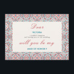 Geometric Sparkles Copper Metallic Bridesmaid Card<br><div class="desc">Beautiful Invitation to celebrate Special occasions and festivals comes with digital and E-invitation as per your request. We would love to replicate our designs to make multiple products like rsvp cards, labels envelopes, and more. Customization is available for ready to print on request at info@shamaurcreatif@gmail.com. Look Forward to hearing from...</div>
