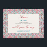 Geometric Sparkles Copper Metallic Bridesmaid Card<br><div class="desc">Beautiful Invitation to celebrate Special occasions and festivals comes with digital and E-invitation as per your request. We would love to replicate our designs to make multiple products like rsvp cards, labels envelopes, and more. Customization is available for ready to print on request at info@shamaurcreatif@gmail.com. Look Forward to hearing from...</div>