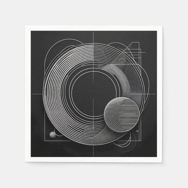 Geometric Sphere Matrix Napkin (Front)