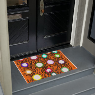 Geometric Spike Balls Doormat
