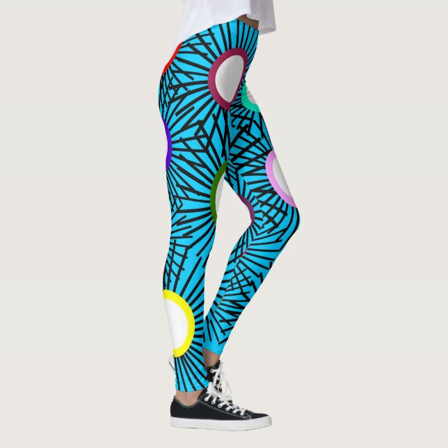 Geometric Spike Balls Leggings (Right)