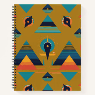  Geometric Spiral Notebook