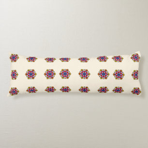 Geometric Spooky Floral Body Pillow