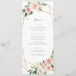 Geometric Spring Romance Menu<br><div class="desc">A modern</div>