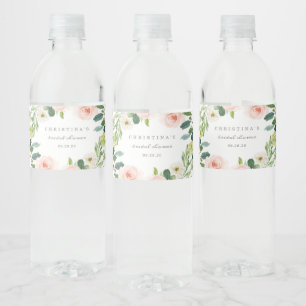 Geometric Spring Romance Water Bottle Labels