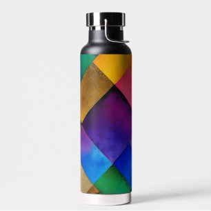 Geometric Sqares Water Bottle