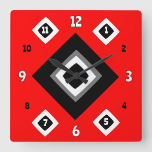 Geometric Square Wall Clock