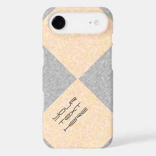 Geometric Squares Grey Peach